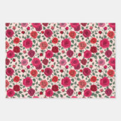 Jeu de papier d'enrobage de fleurs | Élégant envel (Devant 3)