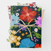 Jeu de papier d'enrobage de fleurs | Élégant envel (En situation)