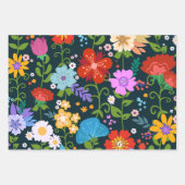 Jeu de papier d'enrobage de fleurs | Élégant envel (Devant)