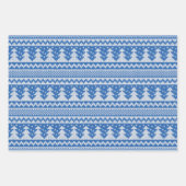 Jeu de papier d'enrobage de Knit de Noël (Devant 2)