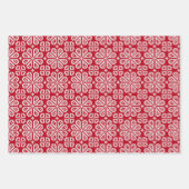 Jeu de papier d'enrobage de Knit de Noël (Devant)