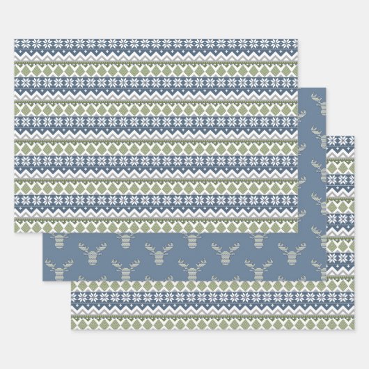 Jeu de papier d'enrobage de sucreries d'hiver (Lot)