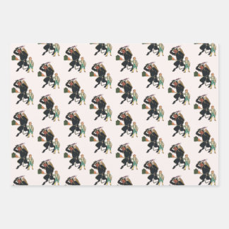 Jeu de papier d'enrobage Krampus 3