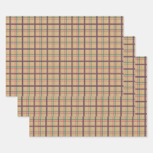 Jeu de papier d'enveloppement à plat d'été