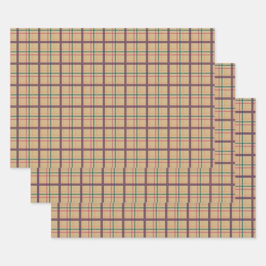 Jeu de papier d'enveloppement à plat d'été (Lot)