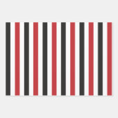 Jeu de papier d'enveloppement de chien blanc noir (Devant 3)