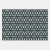 Jeu de papier d'enveloppement de chien mignon et d (Devant 3)