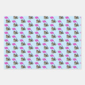 Jeu de papier d'enveloppement de conception de sir (Devant)