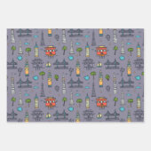 Jeu de papier d'enveloppement de Doodle San Franci (Devant 3)