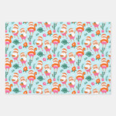 Jeu de papier d'enveloppement de Père Noël de Noël (Devant)