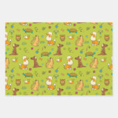 Jeu de papier d'enveloppement pour animaux mignons (Devant 3)