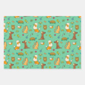 Jeu de papier d'enveloppement pour animaux mignons (Devant 2)