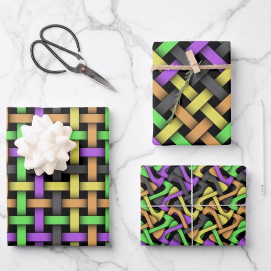 Jeu de papier enveloppant - Collection Halloween I (Recto)