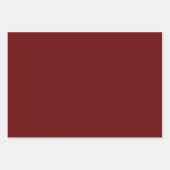 Jeu de papier rouge profond / enveloppement de 3 (Devant 3)