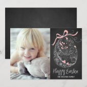 Jeu de Pâques | Joyeux Carte photo de Pâques (Devant / Derrière)