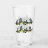 Jeu de perroquets gris africain Tumbler en verre (Dos)