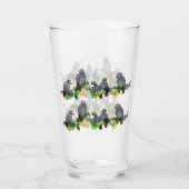 Jeu de perroquets gris africain Tumbler en verre (Devant)