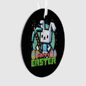 Jeu de pixels de lapin de Pâques heureux  (devant)