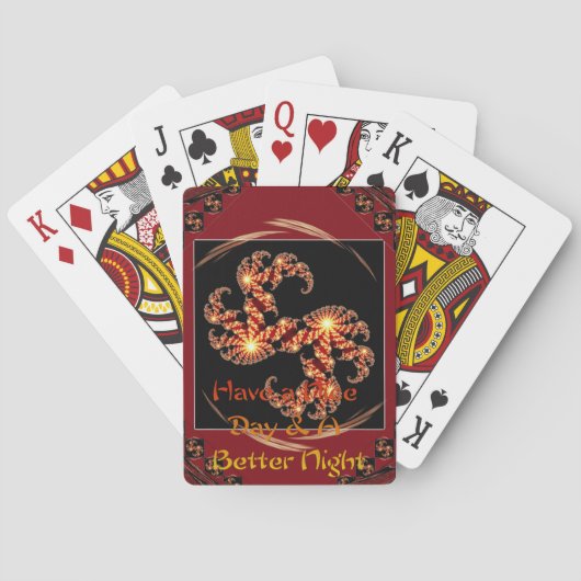 Jeu de Poker Énergie Belle Journée : Deck Dynamiqu (dos)