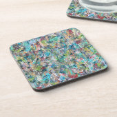 Jeu de prairie bleue de 6 Dessous de verre (Côté gauche)