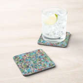 Jeu de prairie bleue de 6 Dessous de verre (Côté Droit)