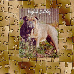 Jeu de puzzle de Bulldog anglais<br><div class="desc">Appelez tous les amateurs de Bulldog Anglais ! Ce charmant puzzle est orné d'un adorable Bulldog anglais, ce qui en fait le cadeau idéal pour tous ceux qui adorent cette jolie race. Regardez la personnalité ludique du bulldog s’épanouir pièce par pièce ! Vient dans une boîte cadeau, parfait pour donner...</div>