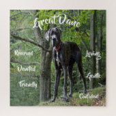 Jeu de puzzle de traits de chien Grand Danois (Vertical)