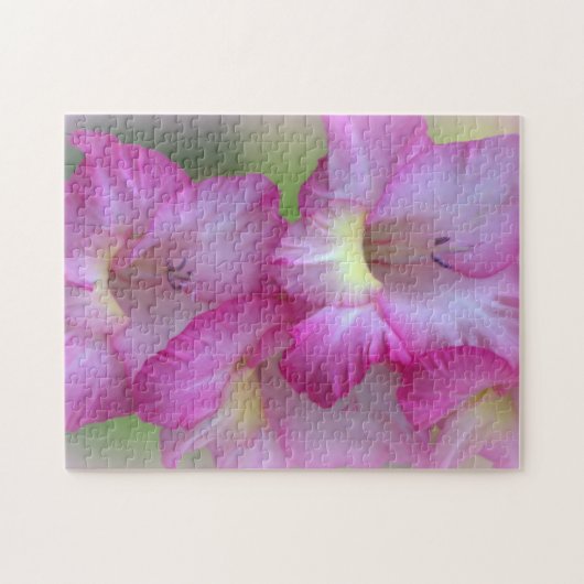 Jeu de Puzzle Fleurs Roses (Horizontal)