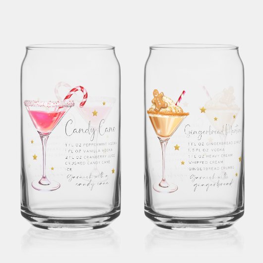 Jeu de recettes de cocktails de Noël 2 (Recto)