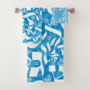 Jeu de serviettes 3 pièces de Chanukah - Cadeaux J