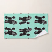 Jeu de serviettes à la menthe de nouilles (Serviette à main)