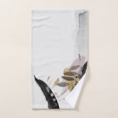 Jeu de serviettes Abstrait en aquarelle de transit (Serviette à main)