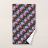 JEU DE SERVIETTES ABSTRAITES LUXE CHEVRON PASTEL N (Serviette à main)