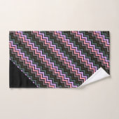 JEU DE SERVIETTES ABSTRAITES LUXE CHEVRON PASTEL N (Serviette à main)