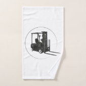 Jeu de serviettes avec des chariots élévateurs (Serviette à main)