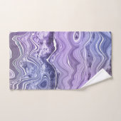 JEU DE SERVIETTES BLANCHES LUXUEUSES PURPLE (Serviette à main)