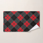 Jeu de serviettes de bain à Buffalo rouge noir (Serviette à main)