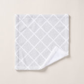 JEU DE SERVIETTES DE BAIN ABSTRAIT LUXE GRIS BLANC (Gant de toilette)