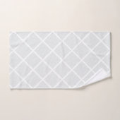 JEU DE SERVIETTES DE BAIN ABSTRAIT LUXE GRIS BLANC (Serviette à main)