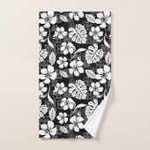 JEU DE SERVIETTES DE BAIN ALOHA VENDREDI (NOIR) (Serviette à main)