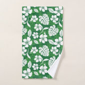 JEU DE SERVIETTES DE BAIN ALOHA VENDREDI (VERT) (Serviette à main)