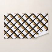 JEU DE SERVIETTES DE BAIN DE LUXE OR NOIR (Serviette à main)