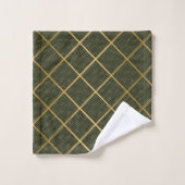 JEU DE SERVIETTES DE BAIN DE LUXE OR VERT (Gant de toilette)