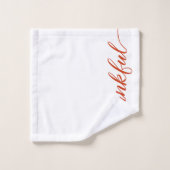 Jeu de serviettes de bain de style moderne Orange  (Gant de toilette)