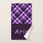 Jeu de serviettes de bain en plastique violet de p (Serviette à main)