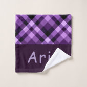Jeu de serviettes de bain en plastique violet de p (Gant de toilette)