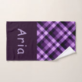 Jeu de serviettes de bain en plastique violet de p (Serviette à main)