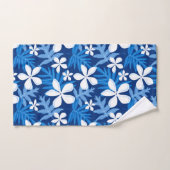 JEU DE SERVIETTES DE BAIN EN TIARE (BLEU) (Serviette à main)