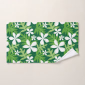 JEU DE SERVIETTES DE BAIN EN TIARE (VERT) (Serviette à main)