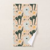 Jeu de serviettes de bain Halloween effrayant Fant (Serviette à main)